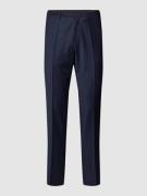 Slim fit pantalon met ruitmotief