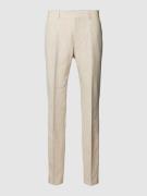 Slim fit pantalon met persplooien, model 'Lenon'