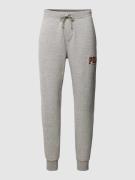 Sweatpants met labeldetail