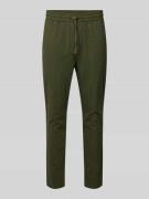 Tapered fit broek met stretch, model 'LINUS'
