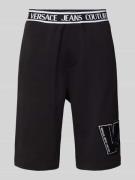Sweatshorts met elastische band met logo