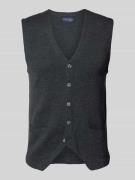 Gebreid gilet met V-hals