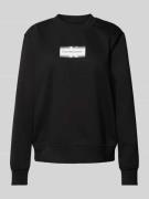 Sweatshirt met labelprint