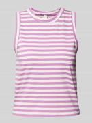 Top met streepmotief