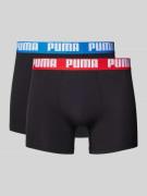 Boxershort met labeldetail in een set van 2 stuks