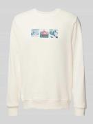 Sweatshirt met labelprint