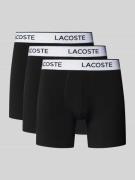 Boxershort met elastische band met label in een set van 3 stuks