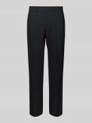 Slim fit pantalon met scheerwol, model 'Hesten'