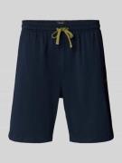 Regular fit sweatshorts met tunnelkoord, model 'Mix&Match'