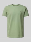 Slim fit T-shirt met labelstitching