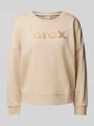 Sweatshirt met labeldetails, model 'Bona'