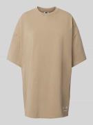 Oversized T-shirt met labelprint