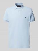 Regular fit poloshirt met labeldetail