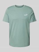T-shirt met labelprint