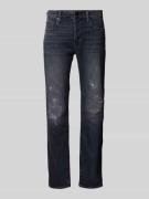 Slim fit jeans in destroyed-look