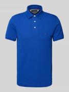 Slim fit poloshirt met logostitching, model '1985'