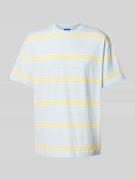 T-shirt met labelstitching, model 'Nostrilio'