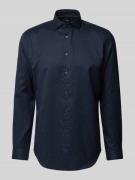 Slim fit zakelijk overhemd met kentkraag