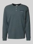 Regular fit shirt met lange mouwen en katoen