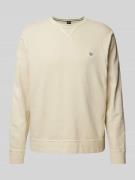Sweatshirt met labeldetails