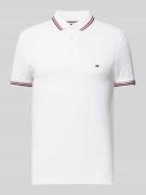 Slim fit poloshirt met logostitching