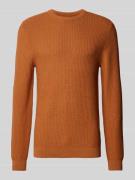 Regular fit gebreide pullover van zuiver katoen