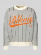 Gebreide pullover met ribboorden