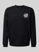 Sweatshirt met labelprint