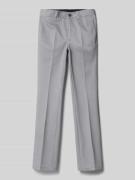 Slim fit pantalon met persplooien