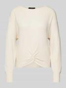 Gebreide pullover met knoopdetail