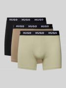 Boxershort met elastische band met label in een set van 3 stuks