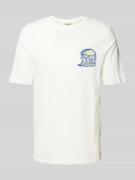 T-shirt met labeldetail