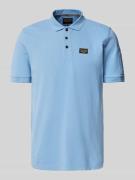 Poloshirt met labeldetail