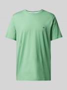 T-shirt met logostitching