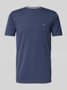 T-shirt met logostitching