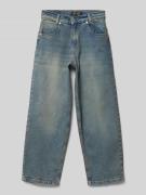 Jeans met labeldetail