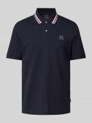 Regular fit poloshirt met labelbadge