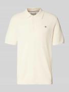Regular fit poloshirt met structuurmotief
