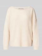 Gebreide pullover met ribboorden