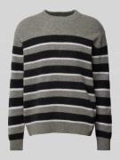 Gebreide pullover met ribboorden, model 'ROLF'