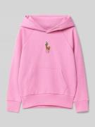 Oversized hoodie met labelstitching