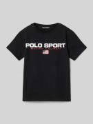T-shirt met labelprint