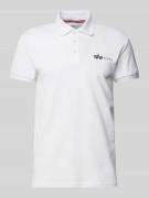 Regular fit poloshirt met labelprint