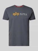 T-shirt met labelprint