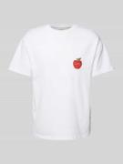 T-shirt met labelprint