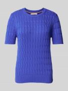 Regular fit gebreide pullover van zuiver katoen