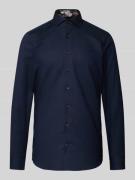 Slim fit zakelijk overhemd met knoopsluiting