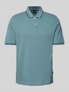 Regular fit poloshirt met labeldetail