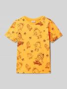 T-shirt met all-over motief, regular fit