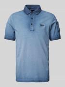 Slim fit poloshirt met labelstitching